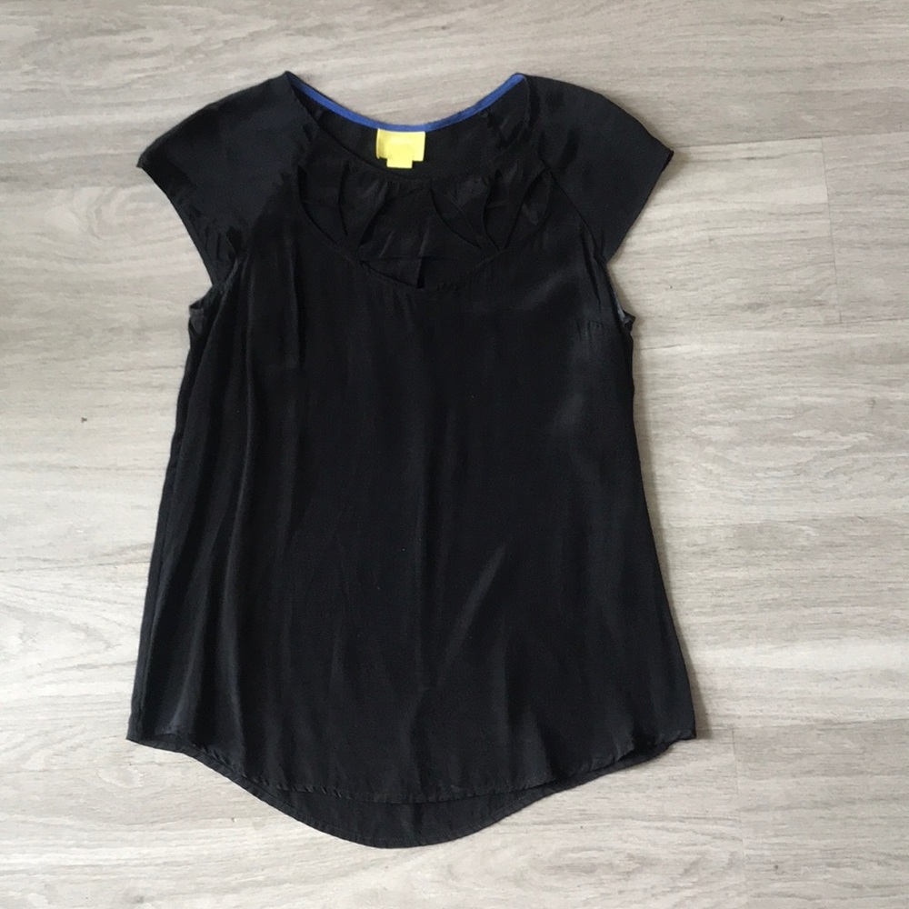Anthropologie Maeve Cutout top
